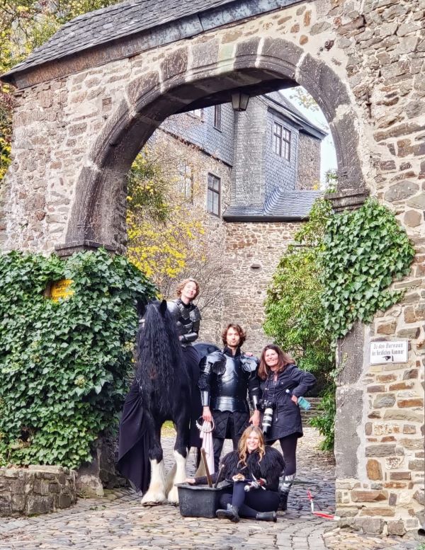 Königsshooting Shire Horse und Könige